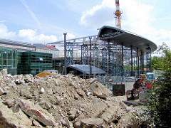 Neubau / Baustelle vom Zentralen Omnibusbahnhof (ZOB) Hamburg St. Georg.