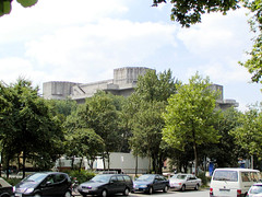 Flakbunker auf dem Heiligengeistfeld, Feldstraße in Hamburg St. Pauli.