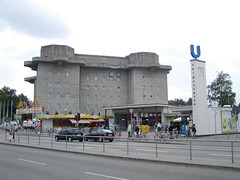 Flakbunker auf dem Heiligengeistfeld, Feldstraße in Hamburg St. Pauli.