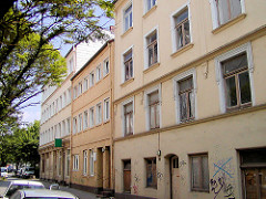 Historische Gebäude in der Lincolnstrasse auf Hamburg St. Pauli - Geburtshaus von Carl Hagenbeck, abgerissen 2004.