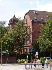 Aufnahmen vom Universitätskrankenhaus Hamburg Eppendorf, UKE - 2003; Blick von der Martinistraße.