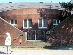 Fotos vom Gelände des Barmbeker Krankenhaus in Hamburg Barmbek Nord, 2004.