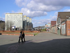 Fotos aus dem Hamburger Stadtteil Altstadt, Bezirk Hamburg Mitte; Blick von den Deichtorhallen zu den City Hochhäusern am Klosterwall.