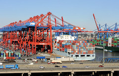 Luftaufnahme Eurogate Container Terminal Hamburg.