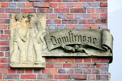 Das Pressehaus am Domplatz in der Hamburger Altstadt wurd 1938 errichtet,; Architekt Rudolf Klophaus.