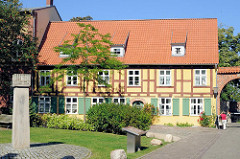 Fachwerkgebäude / historisches Wohnhaus, Johanniskloster Stralsund.