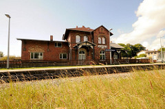 Bahnhof Lauterbach Rügen / das Gebäude steht unter Denkmalschutz; die Bahnstrecke ist 1890 eingerichtet worden.