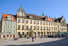 Mittelblock - historische Bebauung in der Altstadt von Wroclaw / Breslau (Polen) am Marktplatz, Grosser Ring - Rynek.