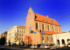 Historische Architektur in Wroclaw - Breslau; Gotik Baustil - St. Dorotheenkirche.