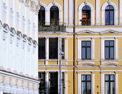 Architektur in Wroclaw, Breslau - Hausfassaden; Architeturfbilder.