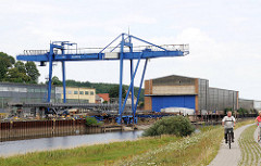 Hafen und Werftanlage in Boizenburg / Elbe.