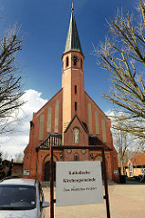 Katholische Kirche Zum göttlichen Erlöser in Ulzen - erbaut 1905.