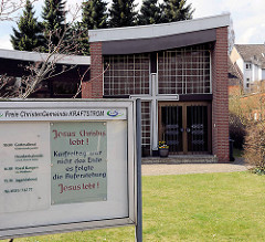 Kirchengebäude Freie ChristenGemeinde Kraftstrom in Uelzen -  Freikirchliche Pfingstgemeinde.