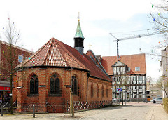 Rückseite der Heiligen Geistkapelle in Uelzen - 1320 als Bestandteil des Heiligen Geist Hospitals erbaut.