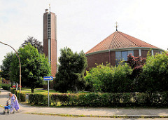 Kirchengebäude an der Königsberger Strasse in Glückstadt.