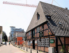 Denkmalgeschütztes Fachwerkhaus - Rauchhaus in Ahrensburg, Schleswig Holstein.