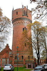 Wasserturm der Hansestadt Wismar - neogotisce Backsteinarchitektur, erbaut 1897.