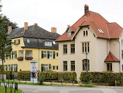 Mehrstöckige Villen, Turmplatz Hansestadt Wismar.