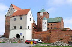 Schloss der pommerschen Herzöge, Rügenwalder Schloss an der Wipper in Darłowo / Rügenwalde, Polen.