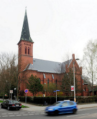 Römisch-Katholische Probsteikirche Sankt Joseph - neugotischer Backsteinbau; erbaut 1869 - Architekt Hugo Schneider - Missionskirche.