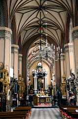 Innenansicht / Innenraum der gotischen Kathedrale Frombork / Frauenburg.