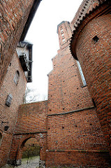 Gotische Backsteinkirche - Frauenburger Dom / Kathedrale Frombork - Backsteinarchitektur, errichtet 1329 - 1388.