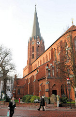 St. Petrikirche in Buxtehude; Backsteinbasilika ursprünglich erbaut um 1320.