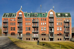 Historischer Speicher - Speichergebäude am ehemaligen Hafengebiet von Hamburg Rothenburgsort.