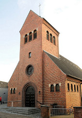 Christkönigskirche in Uetersen - Backsteinkirche in der Sophienstrasse.