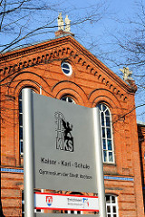 Kaiser Karl Schule in Itzehoe; städtisches Gymnasium, gegründet 1866 als Städtische Evangelische Realschule.