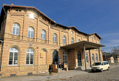 Bahnhofsgebäude der Hansestadt Demmin - erbaut 1877.