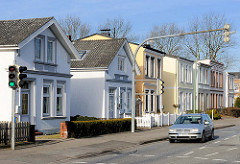 Wohnhäuser in der Strasse Langelohe / Elmshorn - Architekturbilder des Historismus.