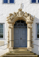 Eingang Prinzesshof in Itzehoe, ehem. Adelspalais - älteste Bauteile aus dem 16. Jahrhundert - Kreismuseum Kreis Steinburg.