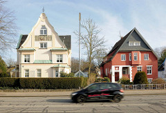 Einzelhäuser, Wohnhäuser am Mühlendamm in Elmshorn.