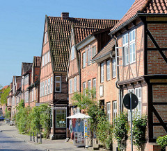 Fachwerkhäuser - Lübecker Strasse in der Kreisstadt Eutin.