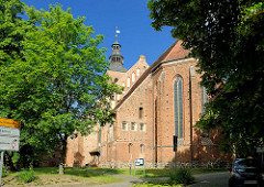 Marienkirche in der Hansestadt Gardelegen; Backsteingotik - Ursprungsbau aus dem 12. Jahrhundert.