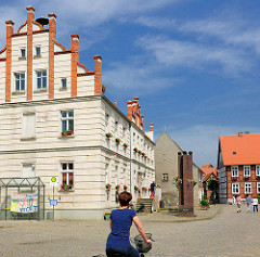 Rathaus am Markt in der Hansestadt Werben.