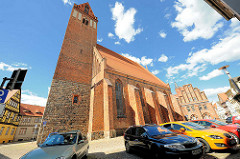 St. Jakobikirche in Perleberg - Ursprungsbau aus dem12. Jahrhundert - Veränderungen in den 1850er Jahren.