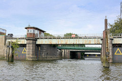 Grevenhover Schleuse im Kuhwerderhafen in Hamburg Steinwerder - die Strömungsschleuse ist stillgelegt.