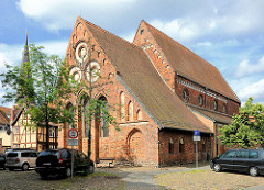 St. Lorenzkirche in Salzwedel; Backsteinarchitektur in der Übergangszeit von Romanik und Gotik entstanden, ab 1692 Salzlager.