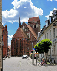 St. Jakobikirche in Perleberg - Ursprungsbau aus dem12. Jahrhundert - Veränderungen in den 1850er Jahren.