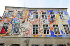 Wandbild - Wandmalerei / Hausfassade Autonomes Zentrum Salzwedel.