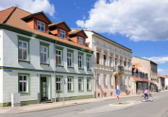 Einstöckige Wohhäuser - Gründerzeitarchitektur in Perleberg / Brandenburg.