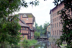 Mühlengebäude an der Alten Elde in Grabow.