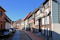 Wohnhäuser - Fachwerkarchitektur in Neustadt Glewe / Wasserstrasse.