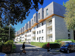 Moderne Neubauten - Wohnhäuser im Wolffsonweg in Hamburg Alsterdorf..
