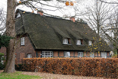 Groß Flottbeker Strasse Bauernhaus - Fachwerkhaus Reetdach.