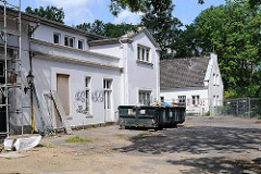 Baustelle am Hesse-Haus; das ehemalige Landhaus Klünder wurde um 1800 errichtet.