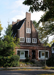Expressionistisches Backsteingebäude Einzelhaus am Sodenkamp - Hamburg Bilder aus dem Stadteil Ohlsdorf.