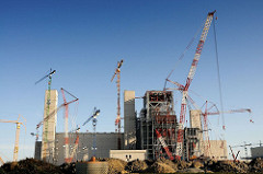 Hamburgs Baustellen - Grossbaustelle Kohlekraftwerk Moorburg.